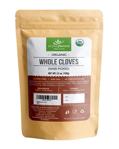 Organic Premium Grade Hand Picked Whole Cloves 3.5oz