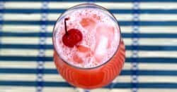 Banilla Splash drink in parfait glass