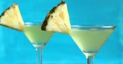 Barbados Cocktail with pineapple wedge