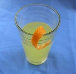 Bebbo drink recipe with orange twist