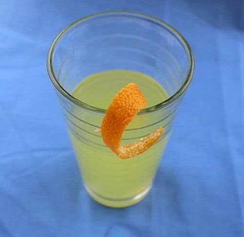 Bebbo drink recipe with orange twist