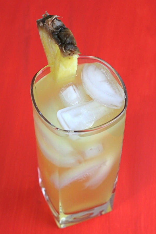 Big Bird cocktail with pineapple