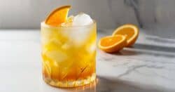 Boomerang drink with orange slice