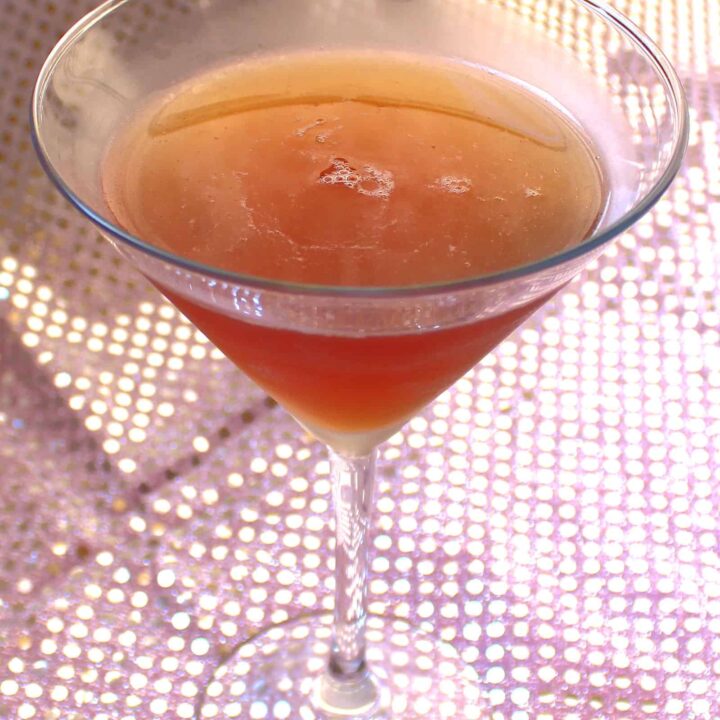 Butterscotch Truffle Martini in cocktail glass