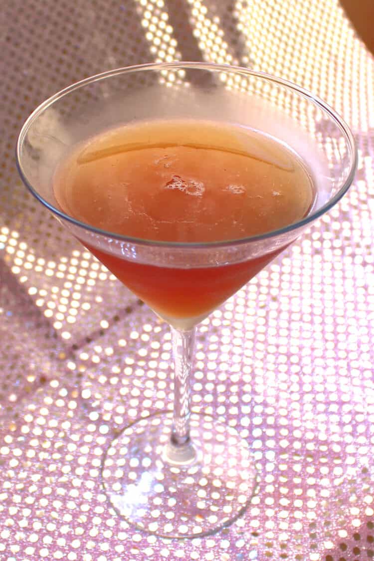 Butterscotch Truffle Martini in cocktail glass