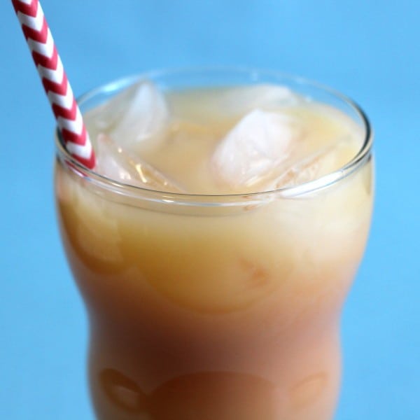 Closeup view of Captain Creamsicle drink in parfait glass