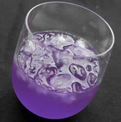 Bright purple Chris Crush drink