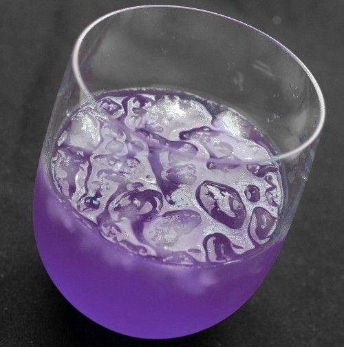 Bright purple Chris Crush drink