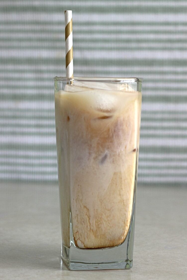 Coco Butter drink in tall glass with ice