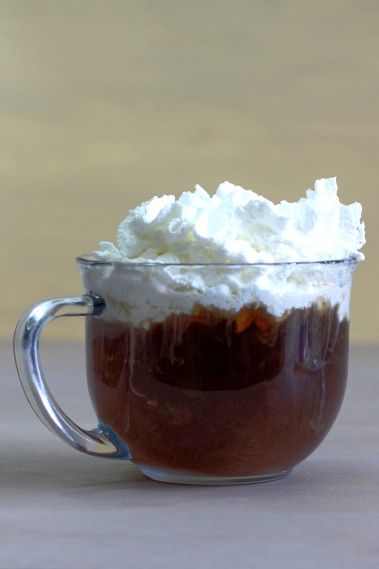 Coffee Nudge cocktail with whipped cream