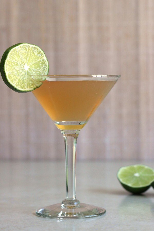 Embassy Cocktail with lime wheel