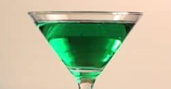 Emerald Isle Cocktail in martini glass