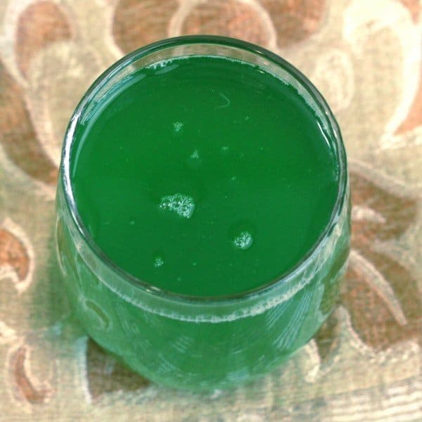Overhead view of Evergreen Cocktail 