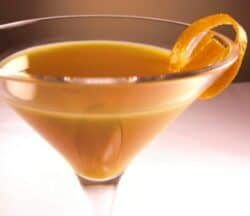 Fuzzy Comfort drink with orange twist