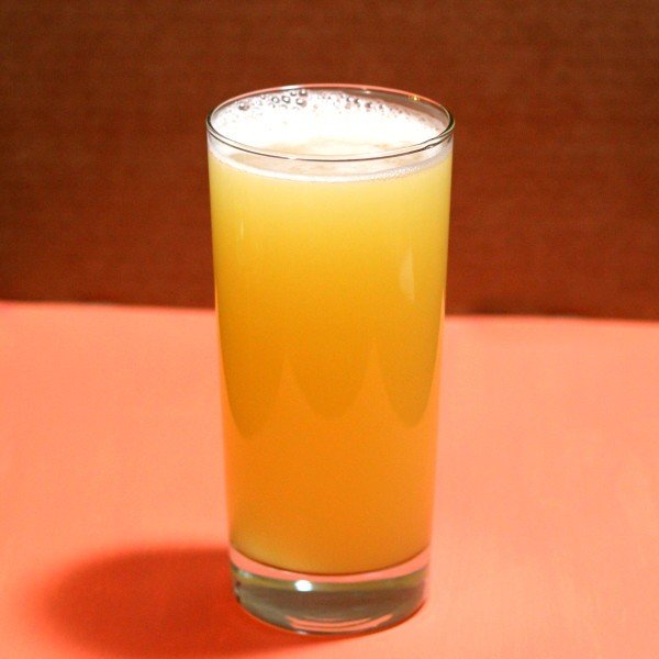 Fuzzy Navel drink in tall glass