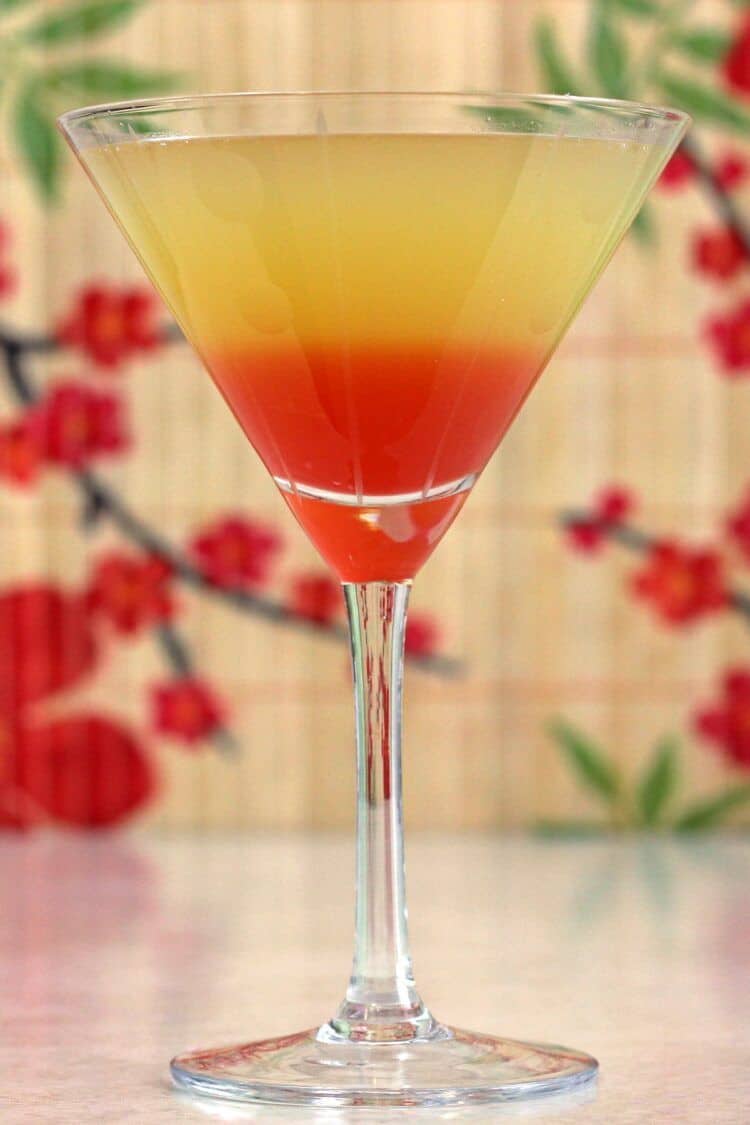 Golden Dawn drink in cocktail glass