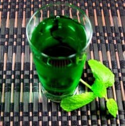 Green Beret drink with mint sprig