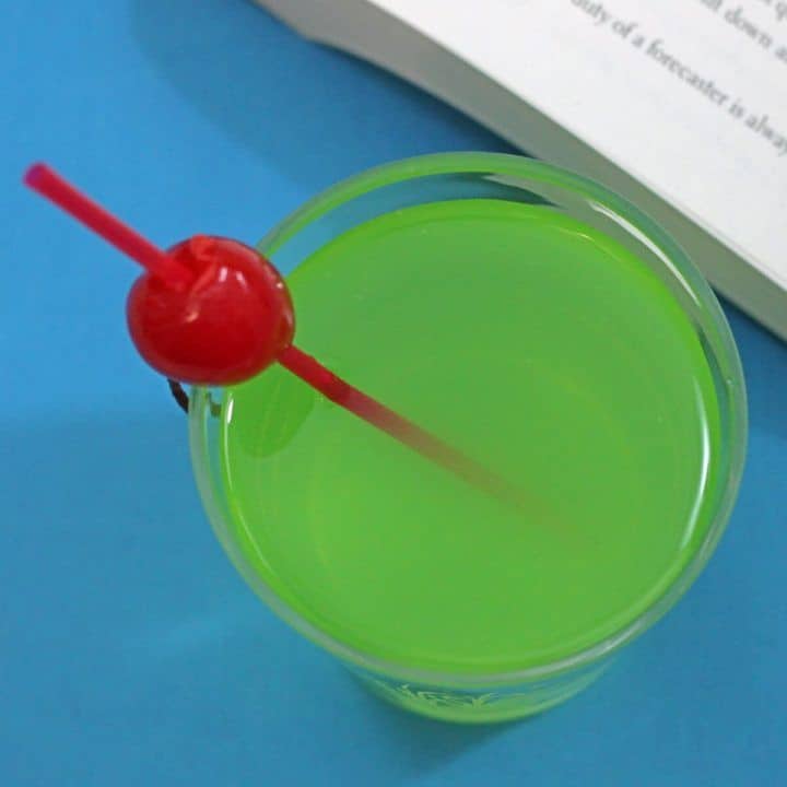 Tired of Christmas drinks with cute names and more peppermint schnapps than you can drink in a month? Then the Grinch cocktail is the one for you, with Midori, lemon juice and simple syrup.