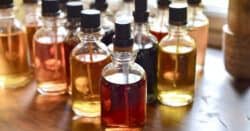 Bottles of homemade bitters