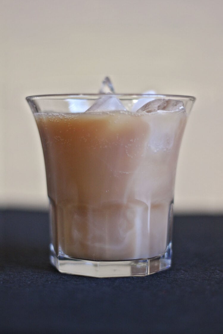 Irish Cola drink in rocks glass with ice