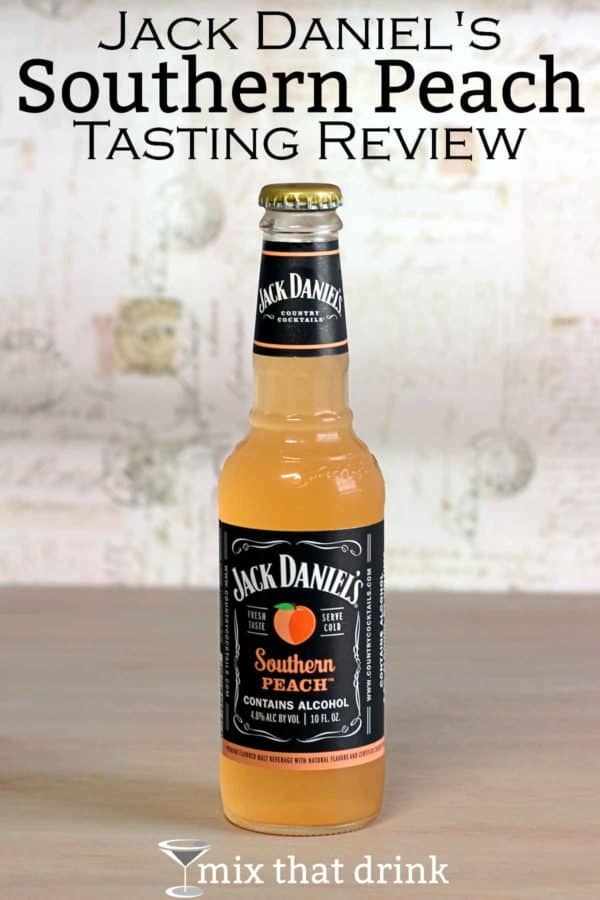 Jack Daniel's Southern Peach in bottle on table