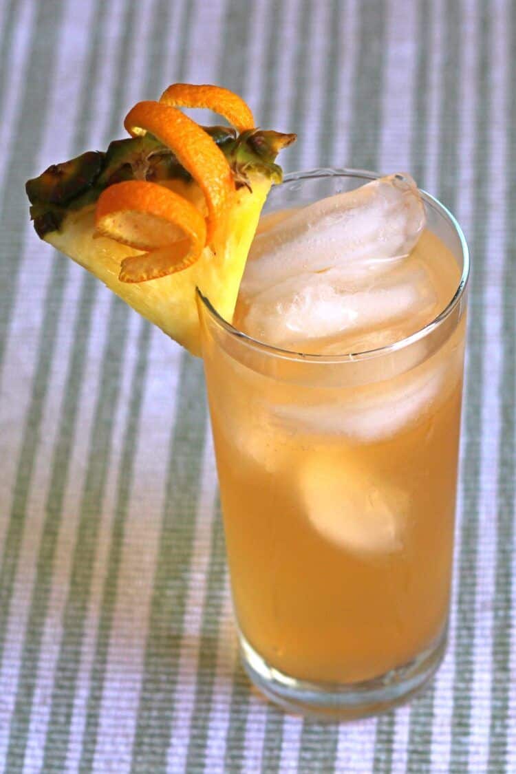 Kali Fury drink with pineapple and orange