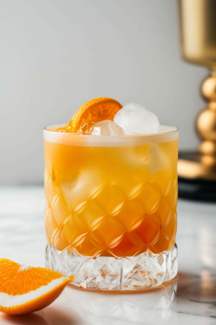 Lanette drink with orange slice