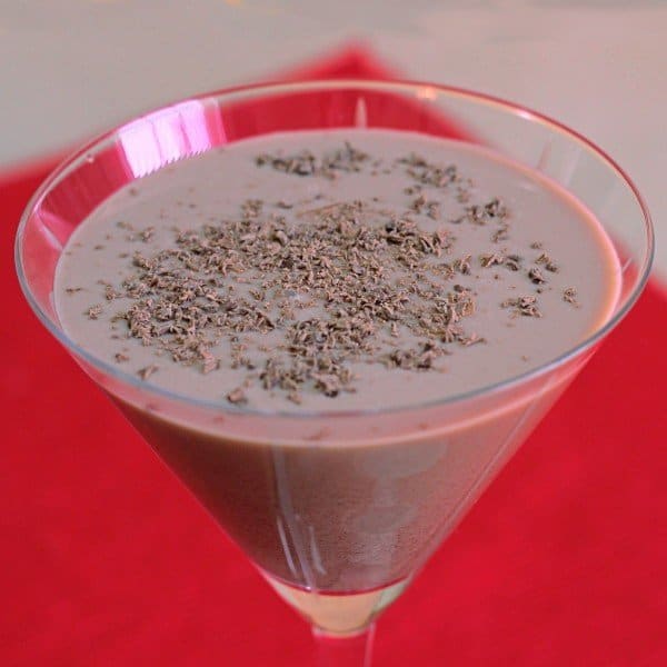 Closeup view of Magic Flute drink with chocolate sprinkles