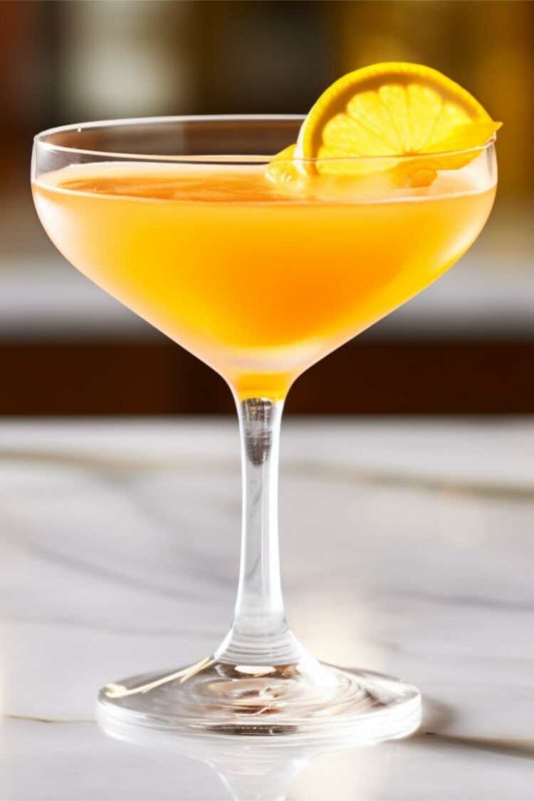 Mallelieu drink with orange slice