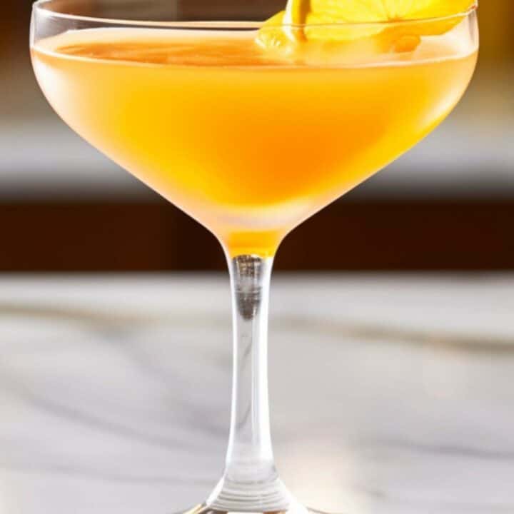 Mallelieu drink with orange slice