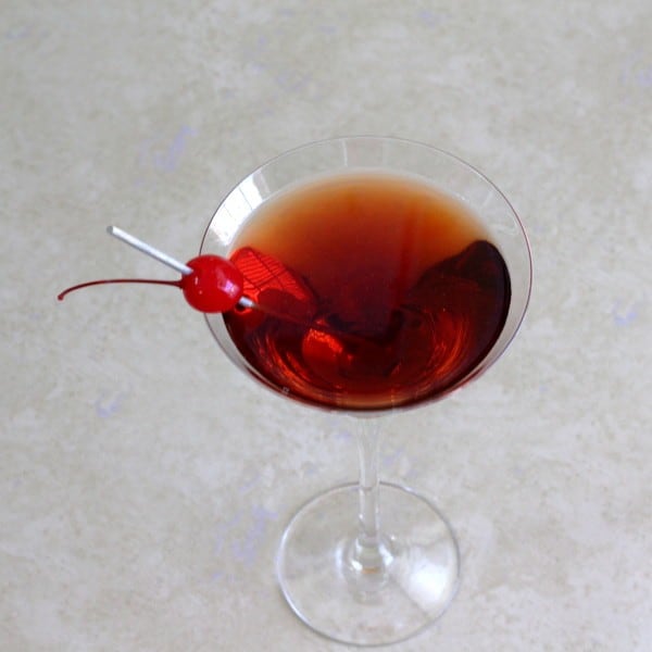 The Manhattan Cocktail Recipe: Sweet Vermouth, Rye, Bitters