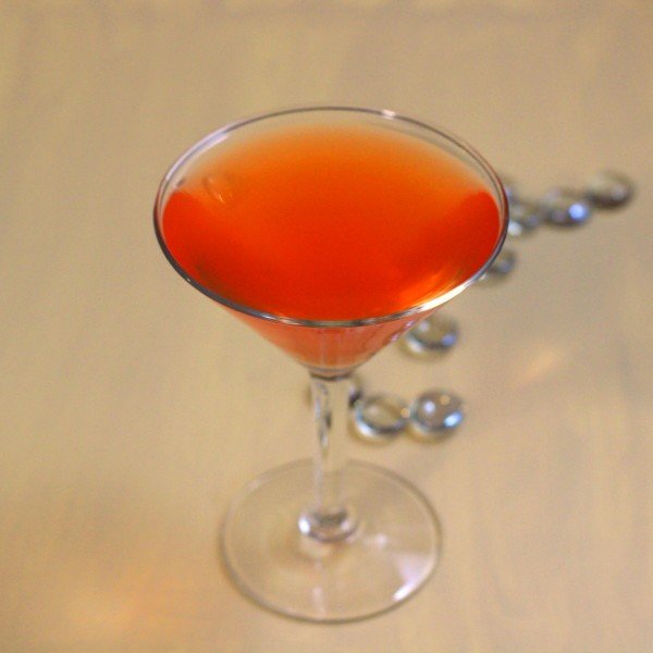 Bright red Marble Hill drink 