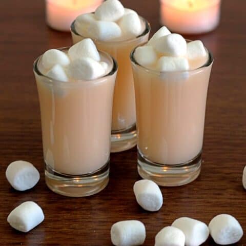 Three Marshmallow Shooters on table with marshmallows on top