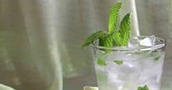 Mojitarita drink with lots of mint sprigs