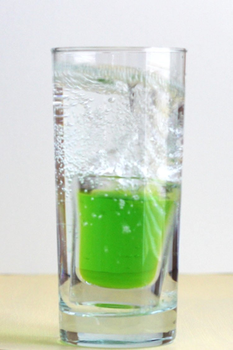Mountain Dew Cocktail being mixed