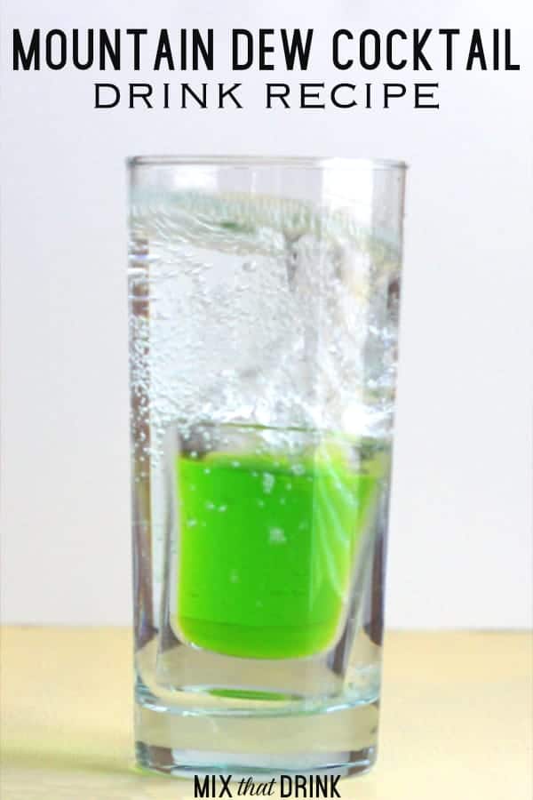 Mountain Dew Cocktail being mixed
