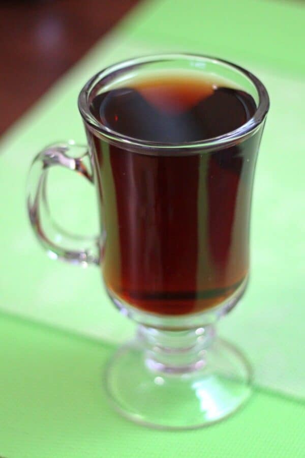 Palomino drink in Irish coffee mug