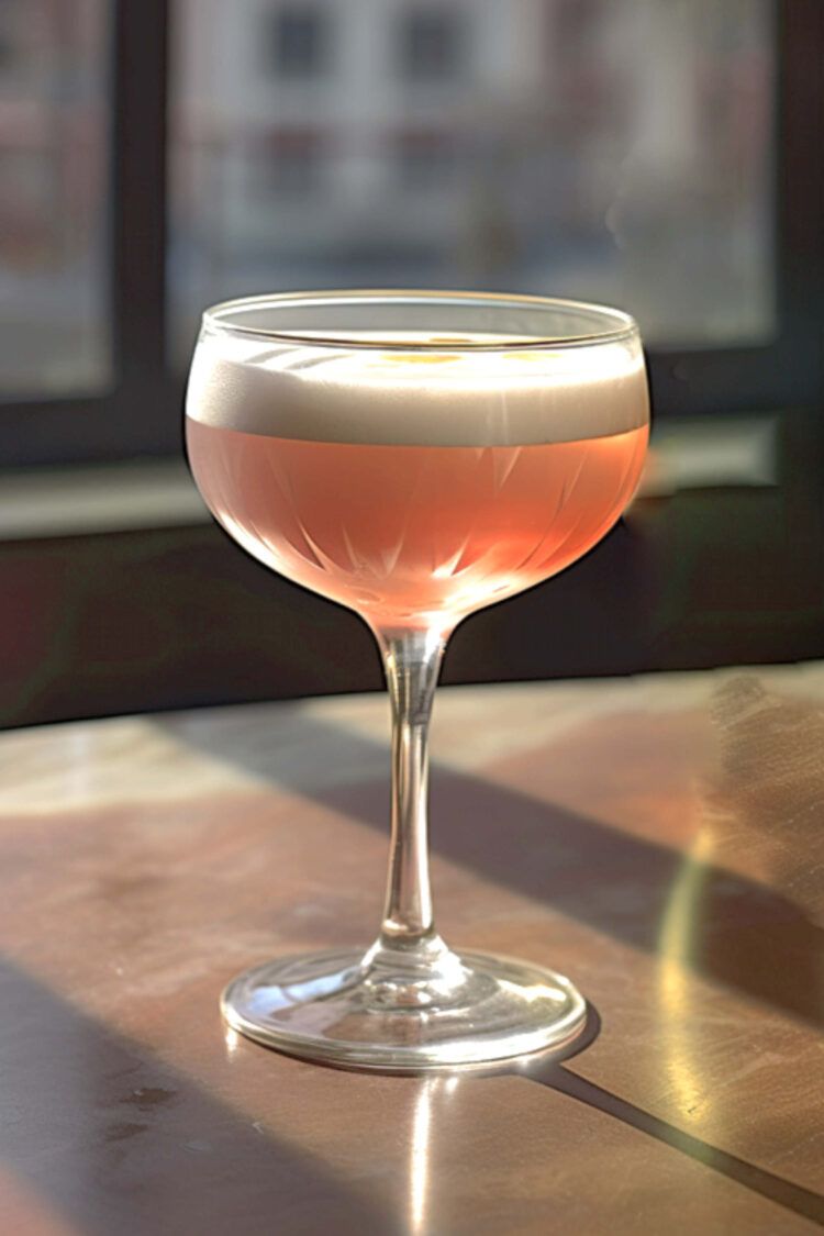 Porto Flip cocktail on table