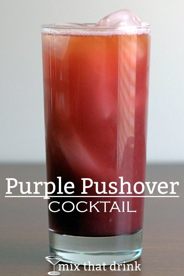 Purple Pushover drink on table