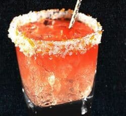 Revel 'n' Devil Ginger drink with sugar rim