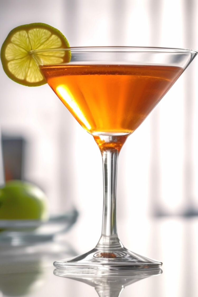 Riley Cocktail with lime slice