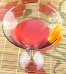 Saxon Cocktail with orange twist