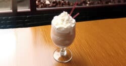 Silver Cloud drink with whipped cream