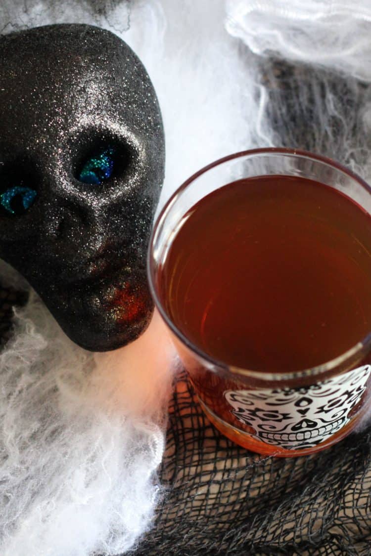 Soul Taker drink next to decorative skull