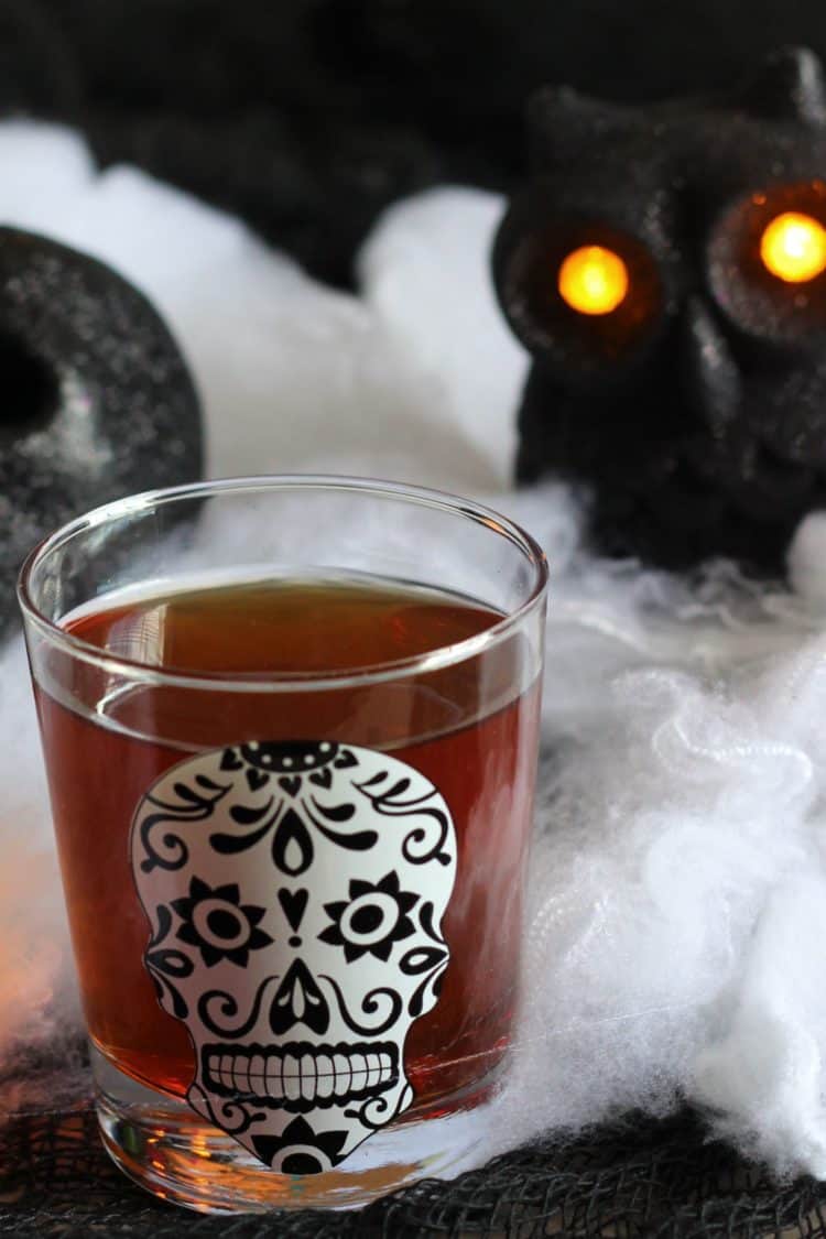 Soul Taker drink in Day of the Dead glass