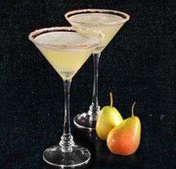 Spiced Pear Affair drink with pears