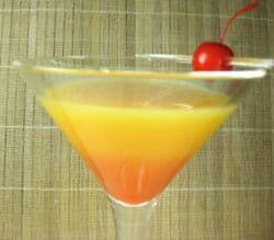 Stoli Around The World drink with cherry