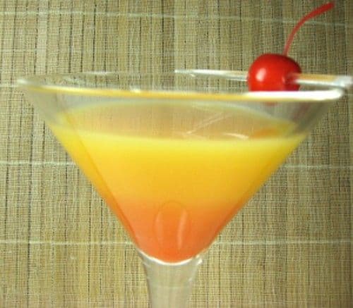 Stoli Around The World drink with cherry