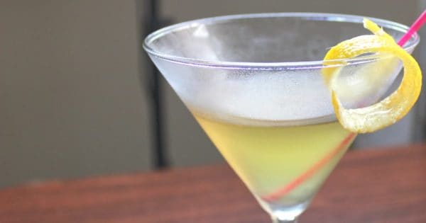 Summer Heat cocktail with lemon twist