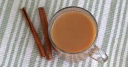 Tea Toddy drink with cinnamon sticks